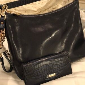 BRAHMIN HEATHER SHOULDER/CROSSBODY BAG & VERONICA WALLETin Royalty Fairfield NWT